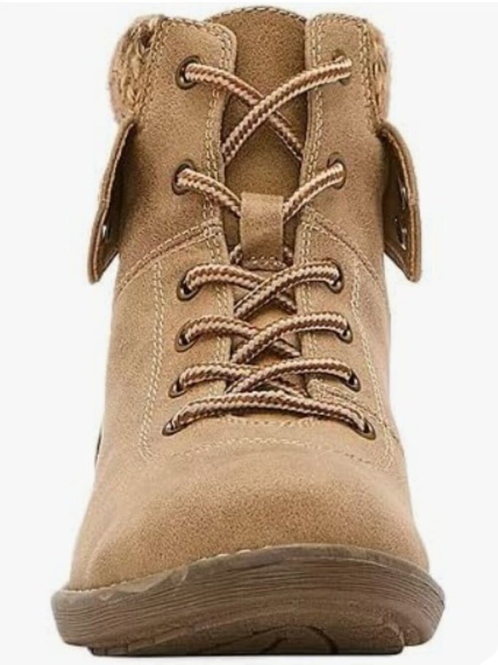 St. John's Bay Women's Block Heel Hiking Boots, Shae Style Brown